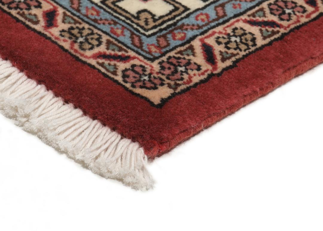 Ardebil Fine handgeknoopt tapijt uit het Midden-Oosten in tinten rood en beige