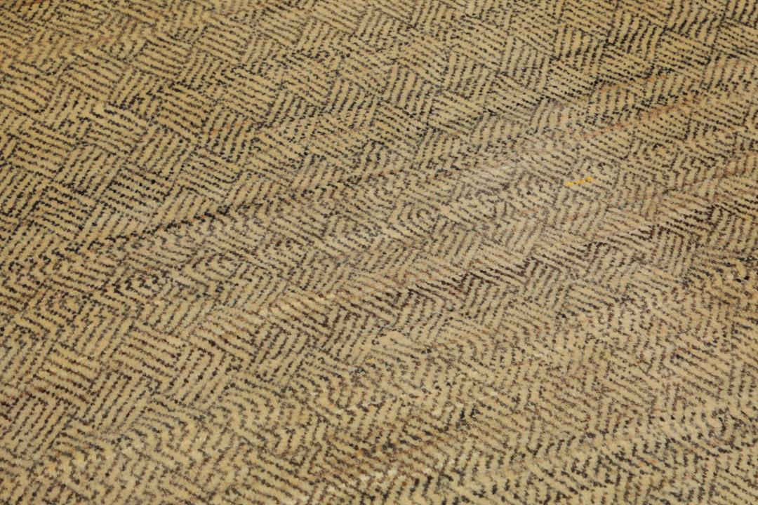 Håndknyttet beige Gabbeh Fine-tæppe fra Mellemøsten
