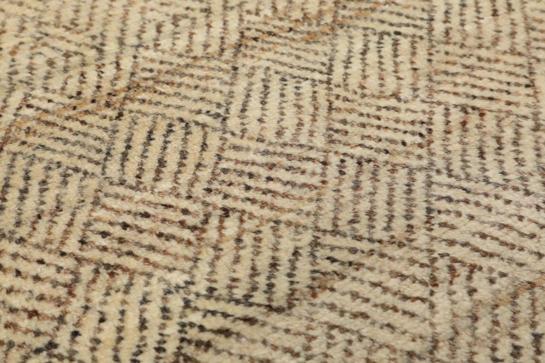 Håndknyttet beige Gabbeh Fine-tæppe fra Mellemøsten