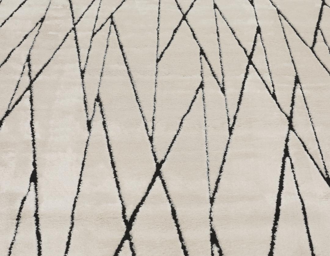 
    Kenitra - Cream white / Black - 200 x 300 cm
  