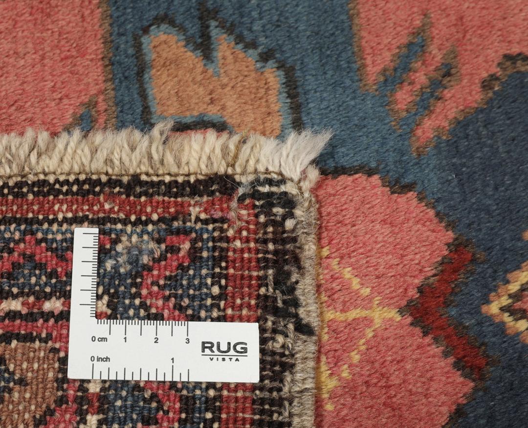 Antiek Shirvan-tapijt uit de Kaukasus in rood en blauw