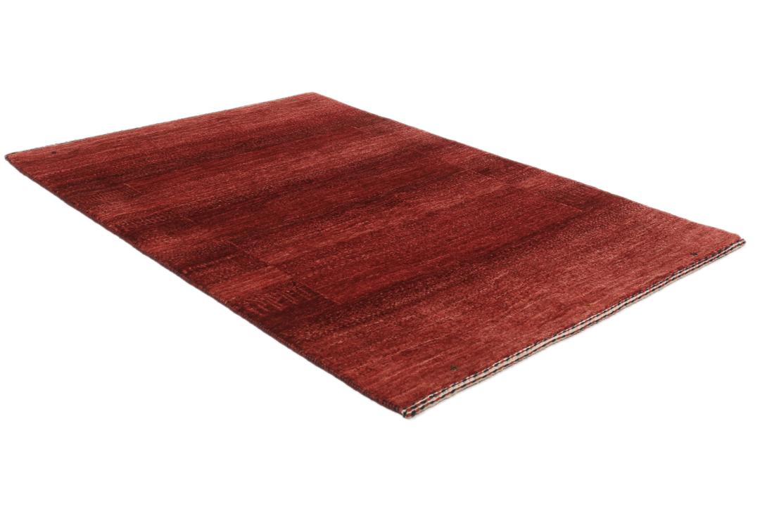 Ein rechteckiger, handgeknüpfter Loribaft Fine Teppich aus dem Mittleren Osten in tiefem Rot