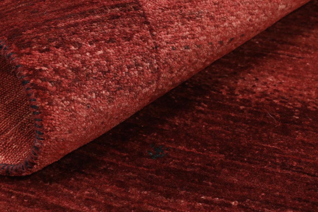 Rood handgeknoopt Loribaft Fine tapijt uit het Midden-Oosten