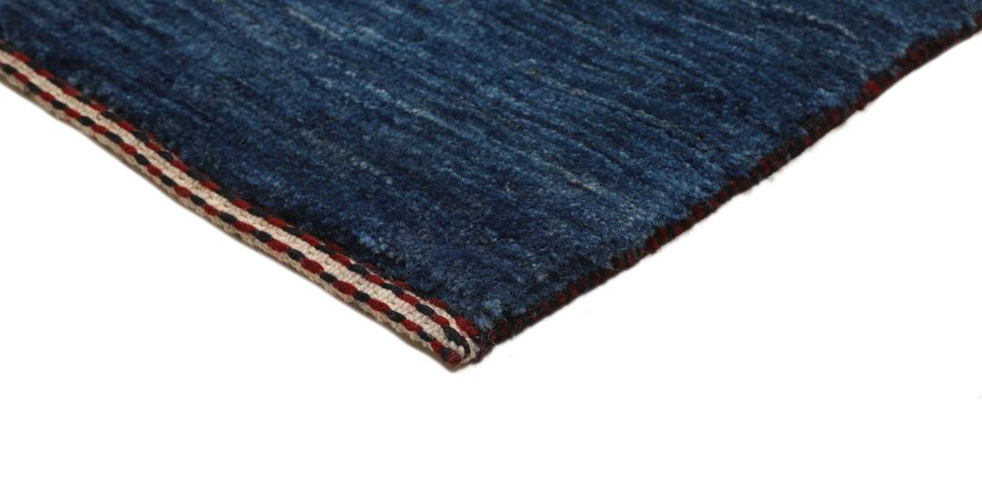Hand-knotted blue Loribaft Fine rug from the Middle East