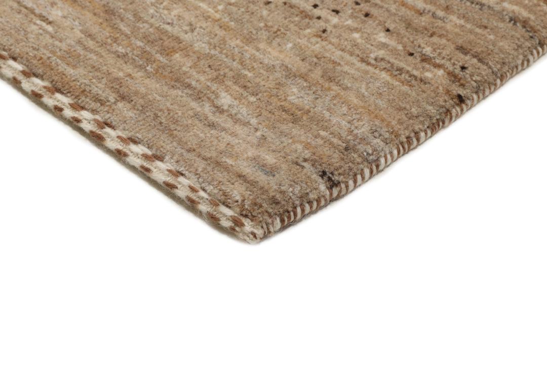 Hand-knotted Loribaft Fine rug from the Middle East in beige and brown tones