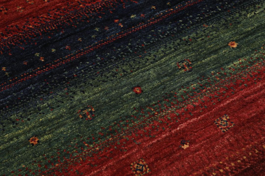 Hand-knotted Loribaft Fine rug from the Middle East in multicolor wool.