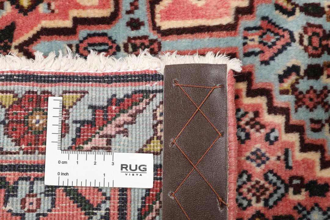 Hand-knotted Senneh rug from the Middle East with a multicolor geometric design
