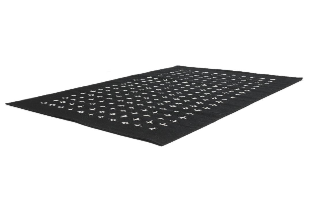 Million cross - Negru - 160 x 230 cm