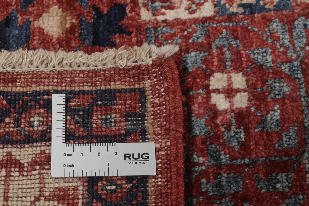 Mamluk-tæppe fra Afghanistan i mørkerøde og beige nuancer