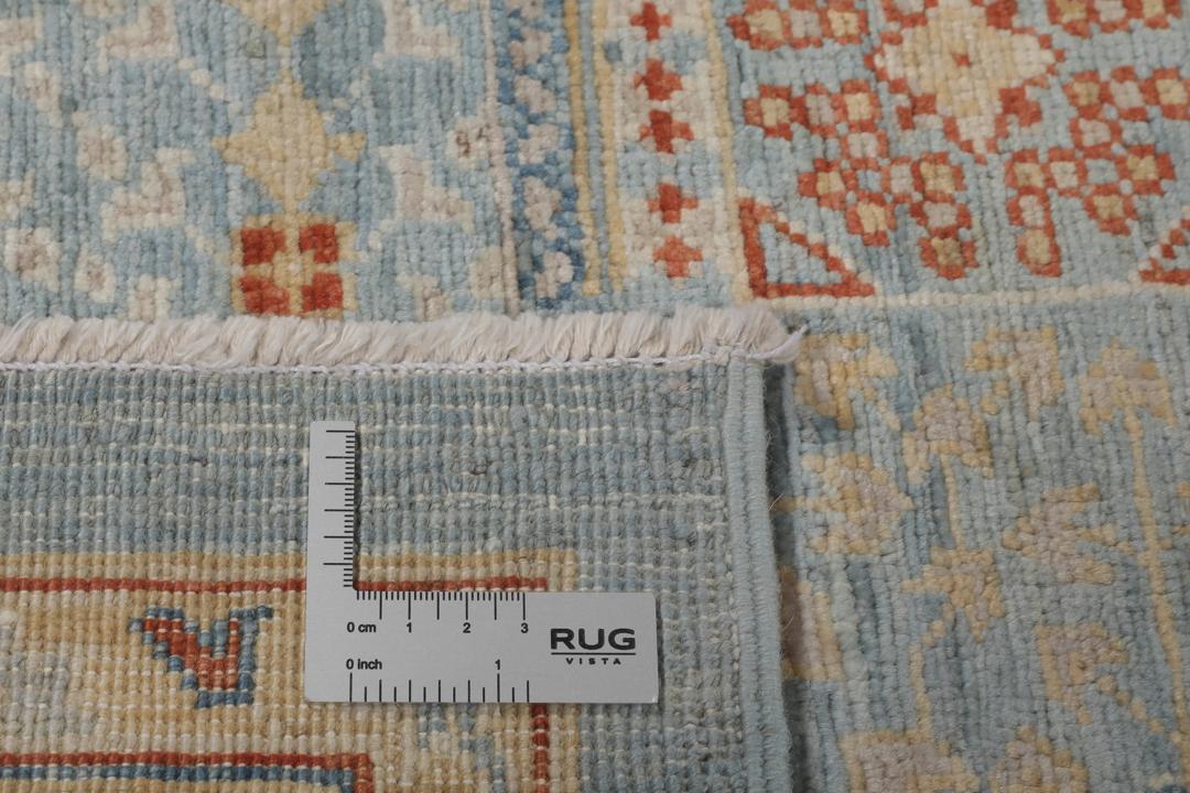Håndknyttet afghansk Mamluk-tæppe i blåt og beige