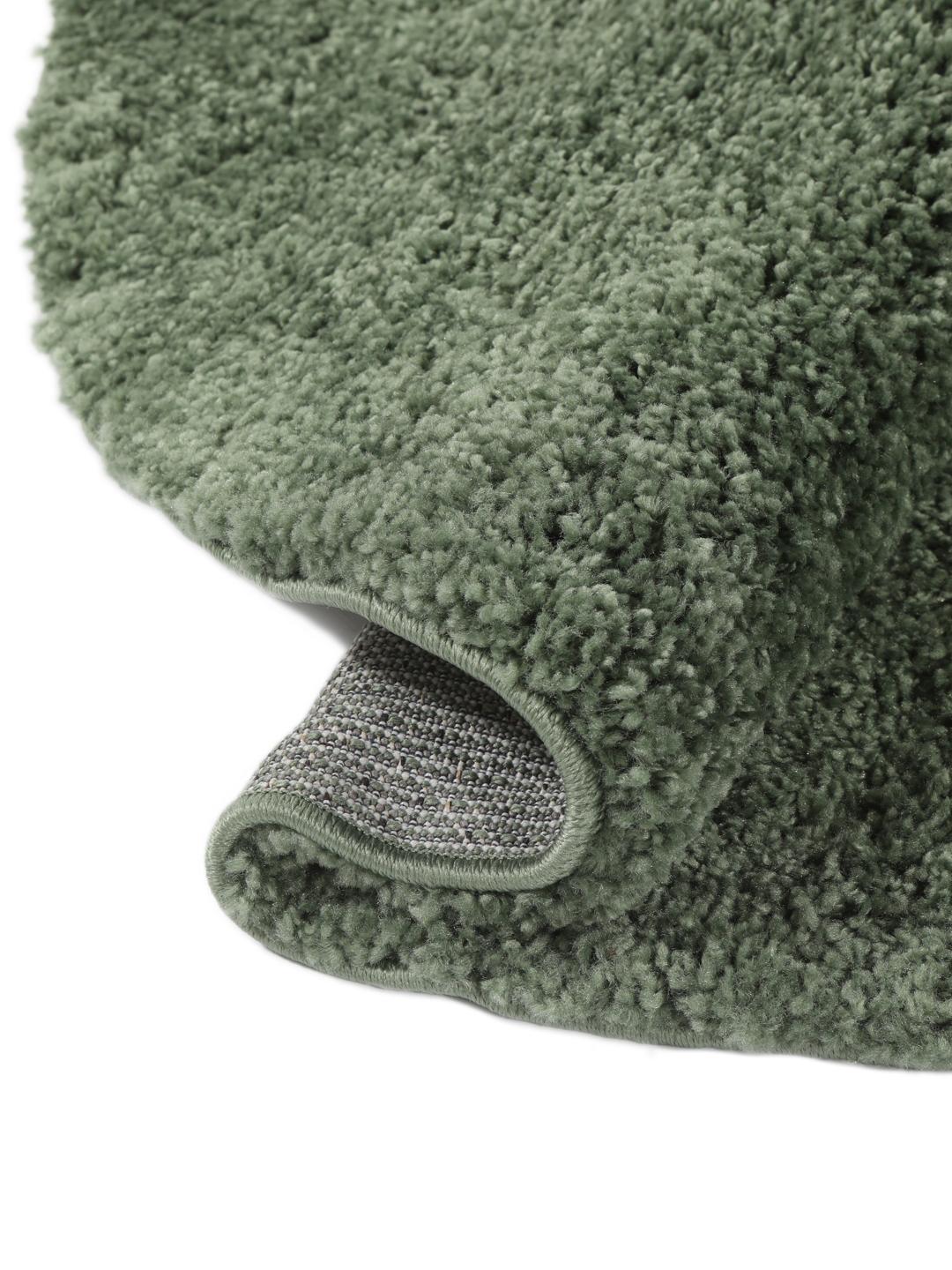rond groen vloerkleed