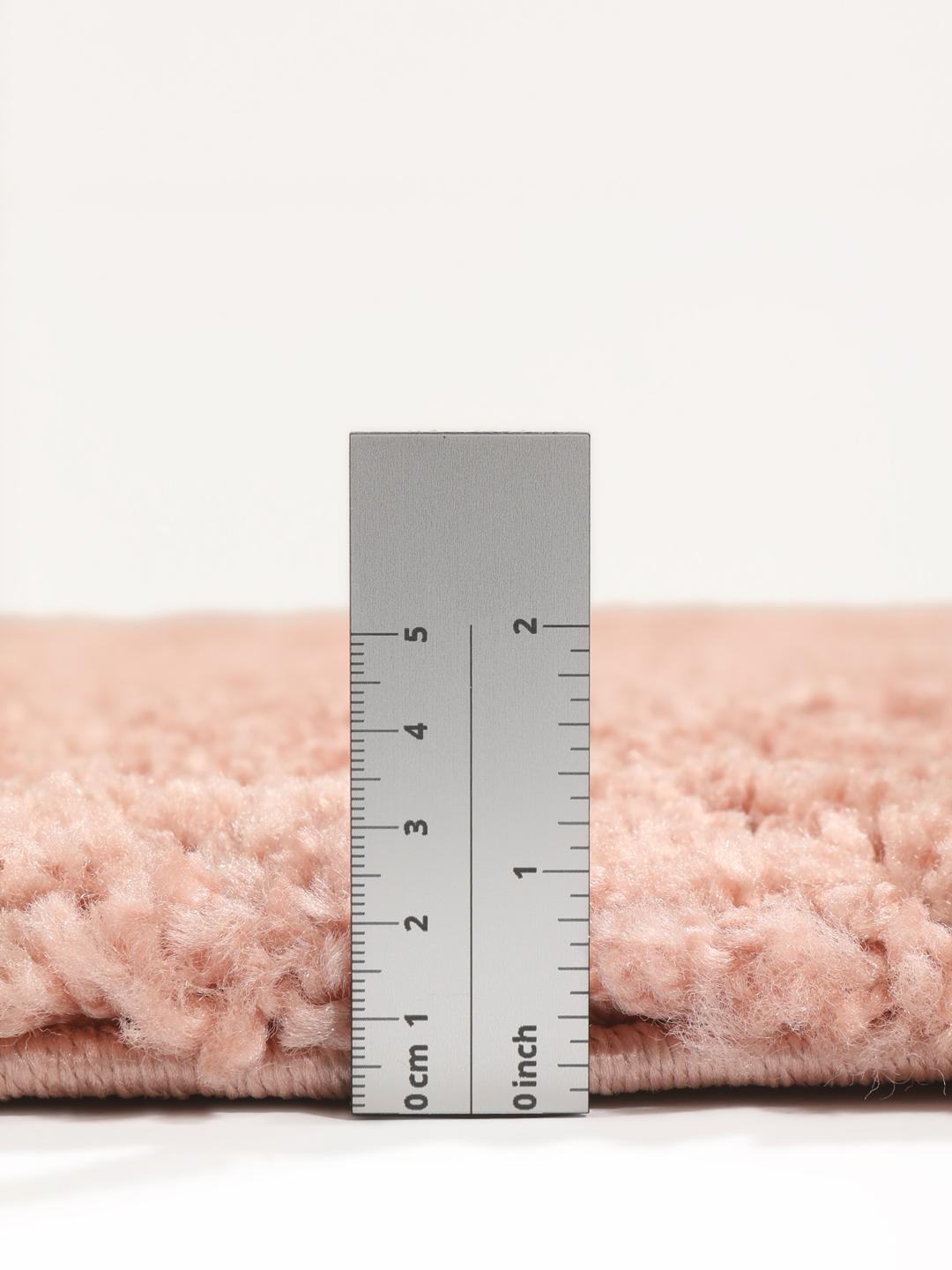Tapis rond rose