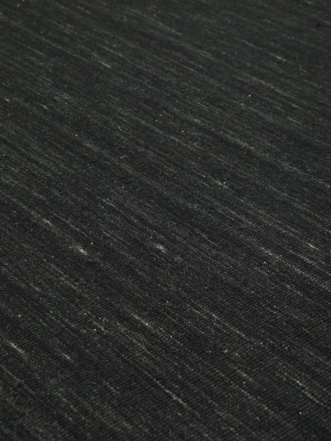 Tapis rond noir