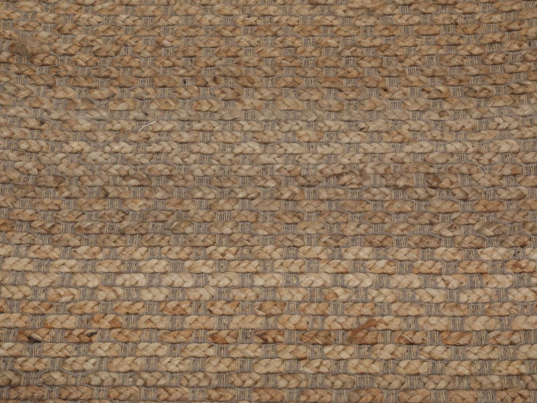 Håndvevd beige juteteppe fra India