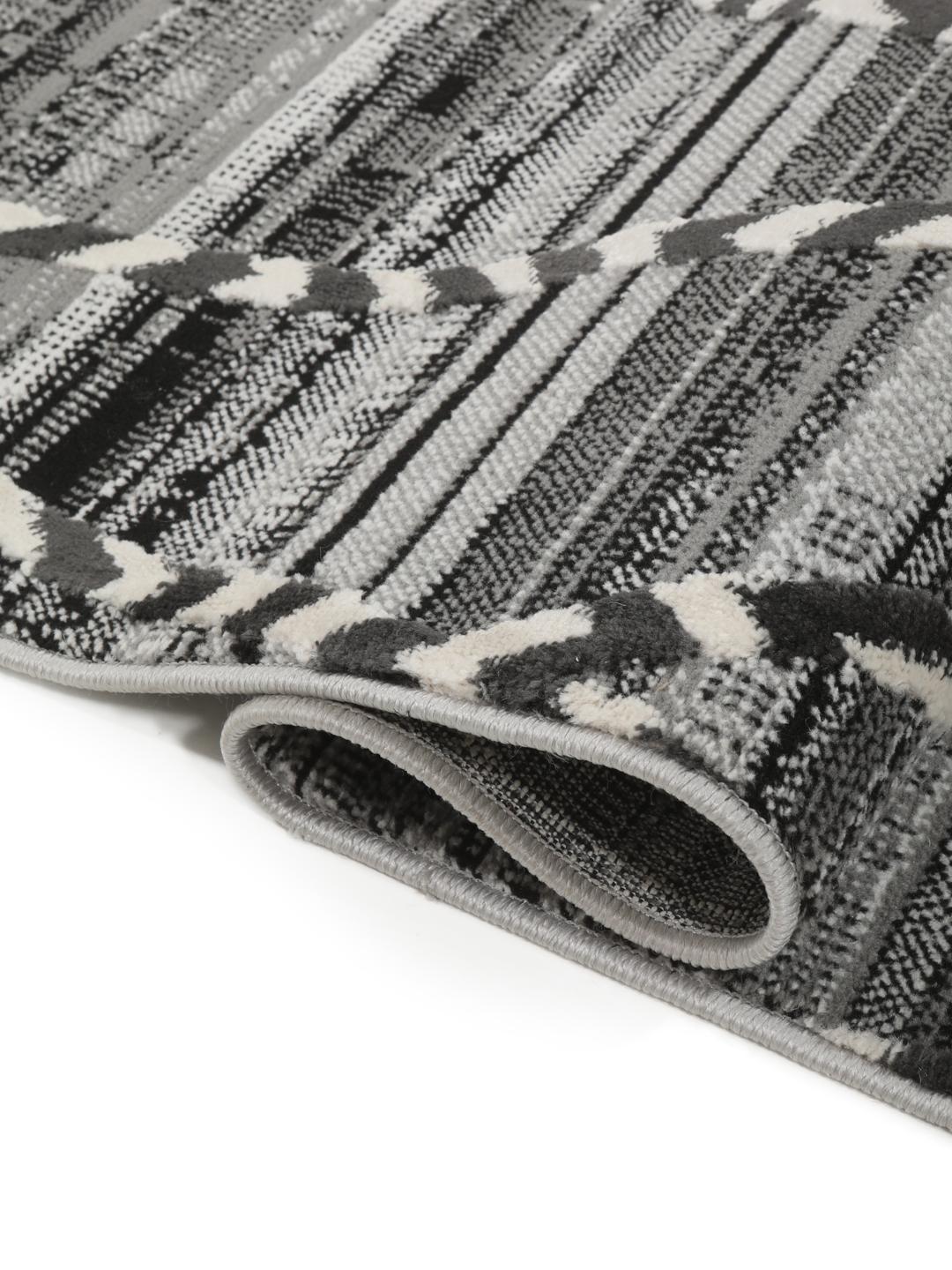 Gråt tæppe med fringe