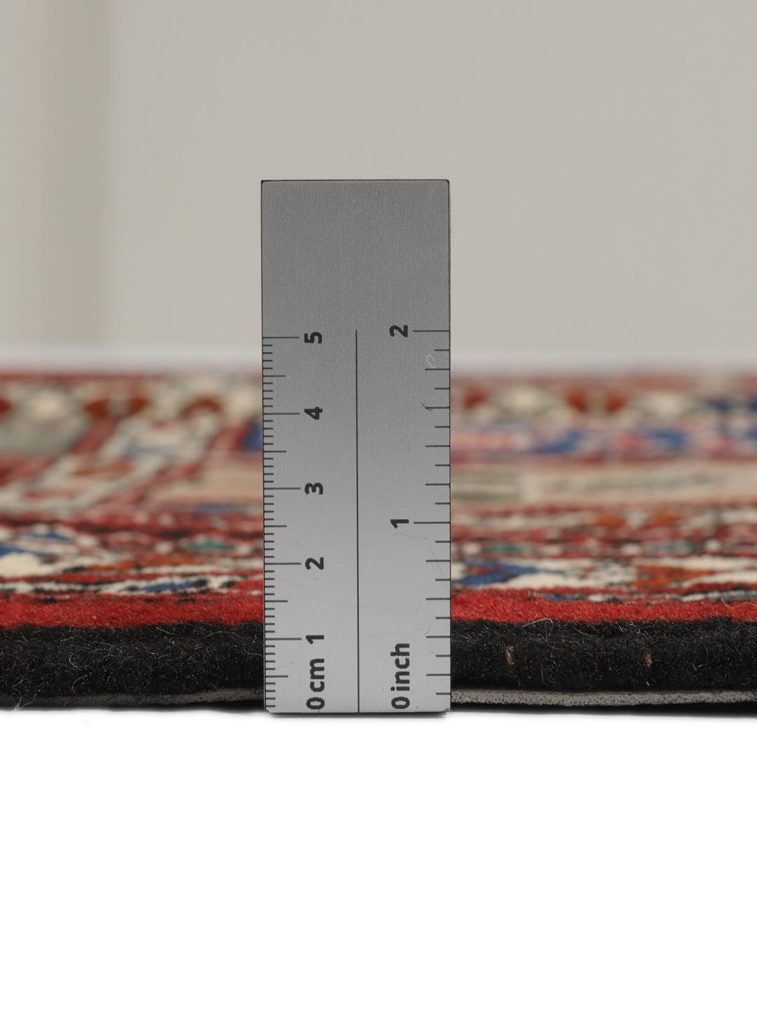 Met de hand geknoopt Turkaman-tapijt uit het Midden-Oosten in veelkleurige uitvoering