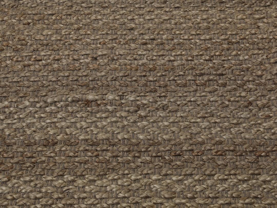 Handgeweven jute tapijt uit India in een natuurlijke beige tint
