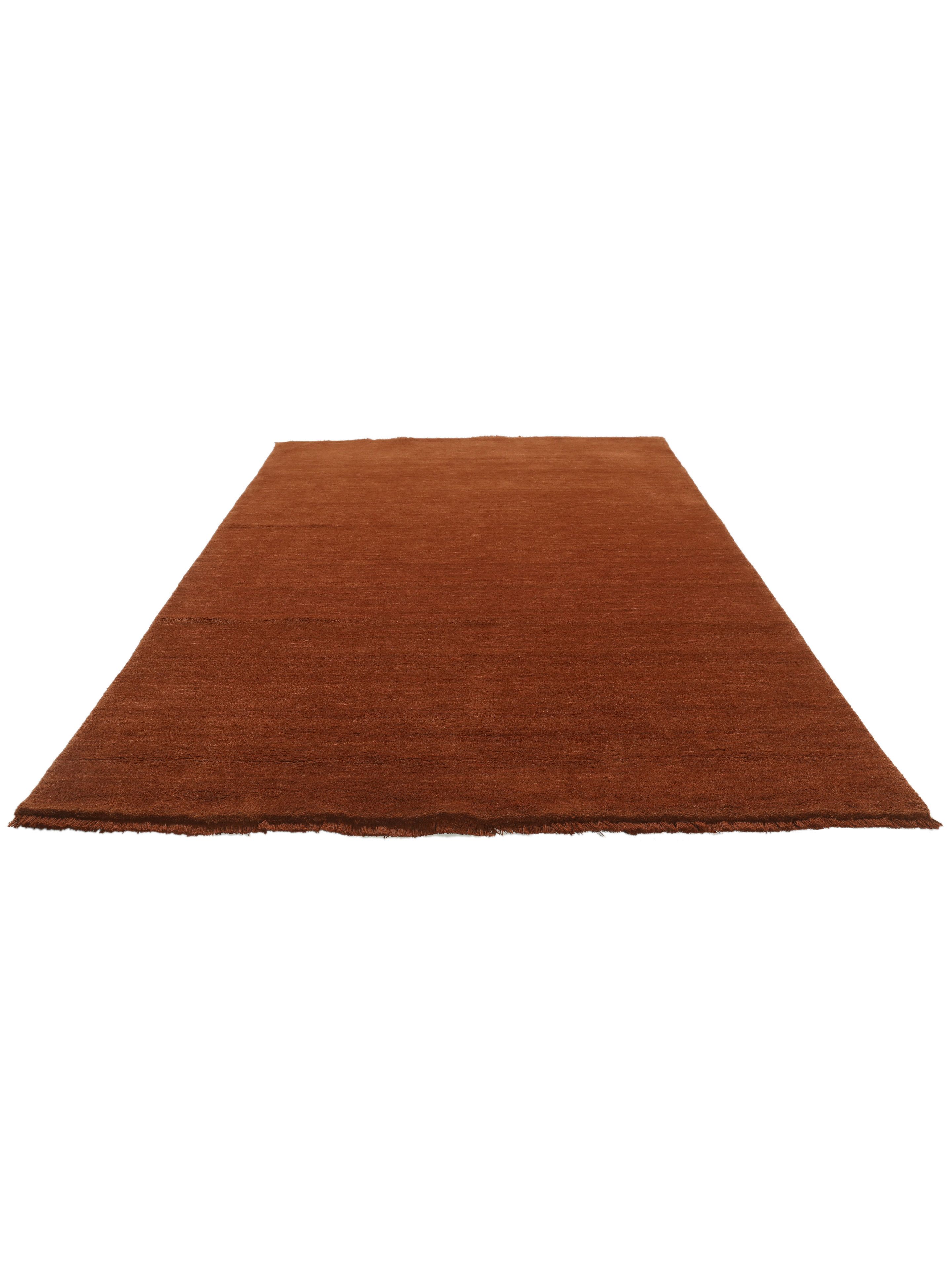 Rugvista premium - Handloom fringes - ラストレッド 200 x 300