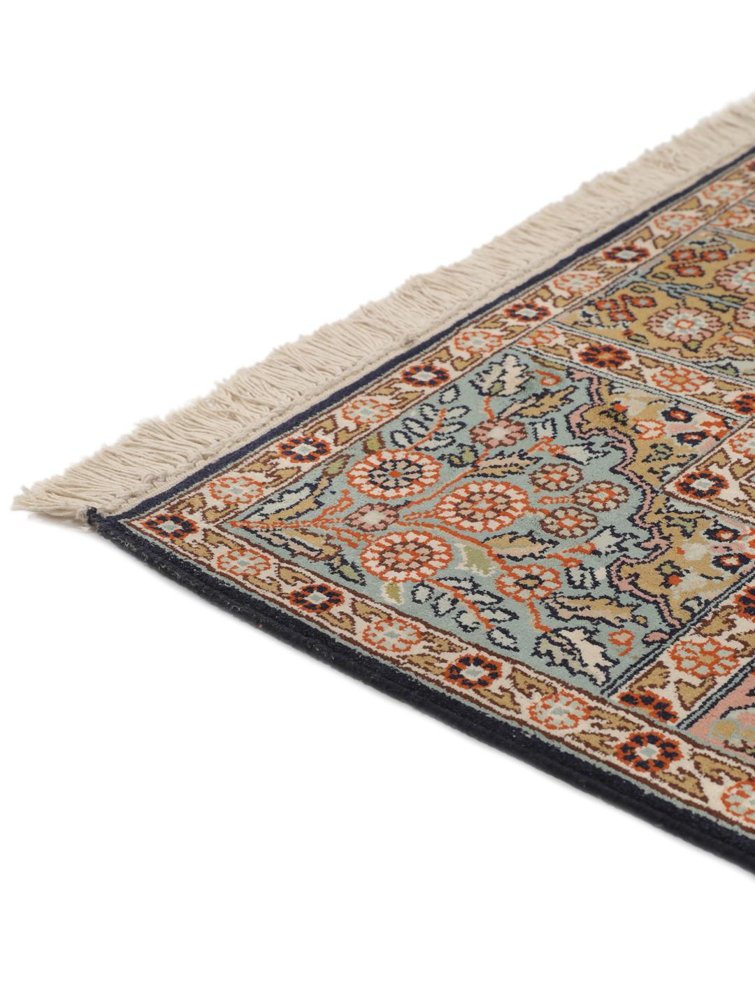 Cachemira pura de seda - Marrón / Gris Oscuro - 79 x 119 cm