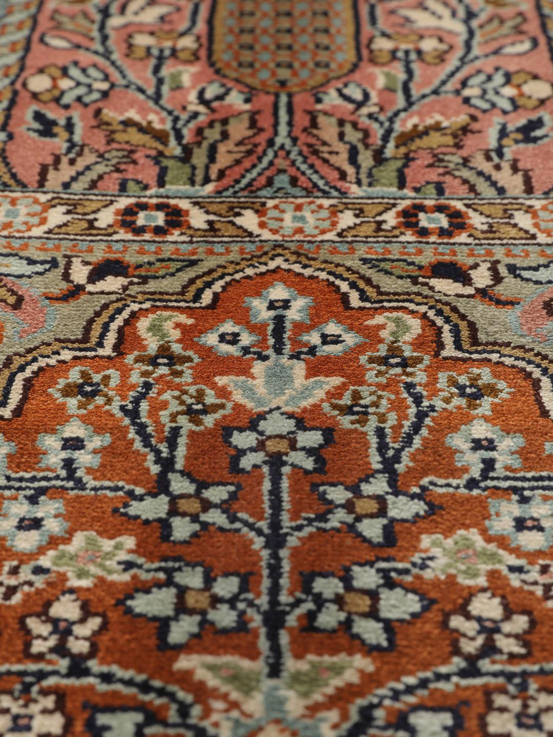 Cachemira pura de seda - Marrón / Gris Oscuro - 79 x 119 cm