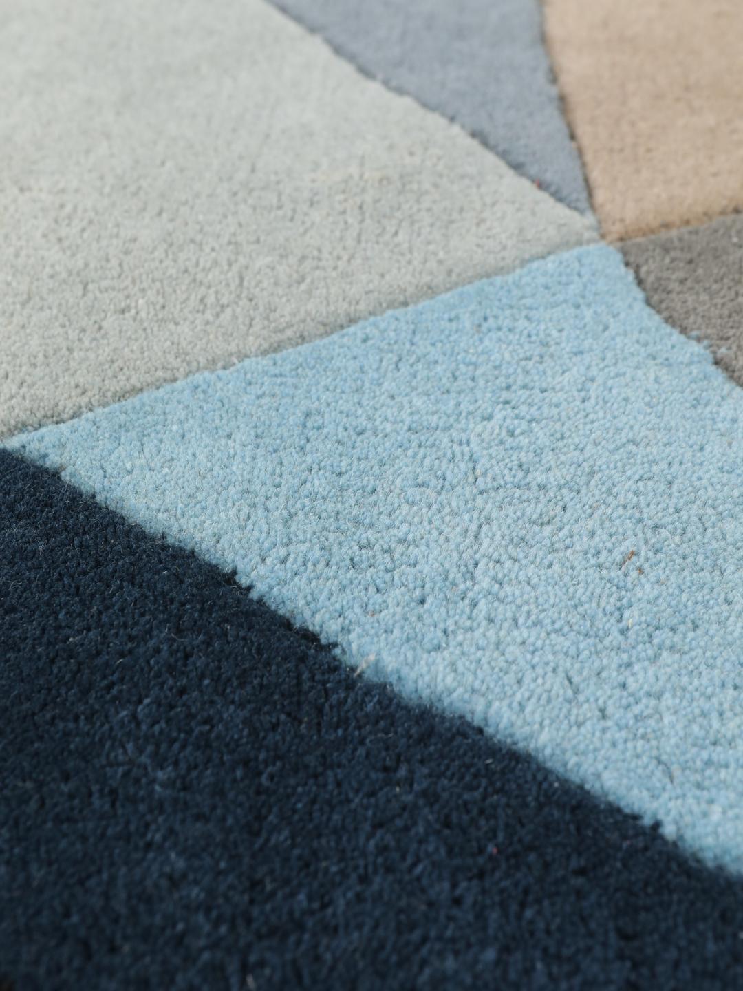 Rugvista premium - Volcano Rug - Blue 140 x 200 cm Wool Rug - Rugvista