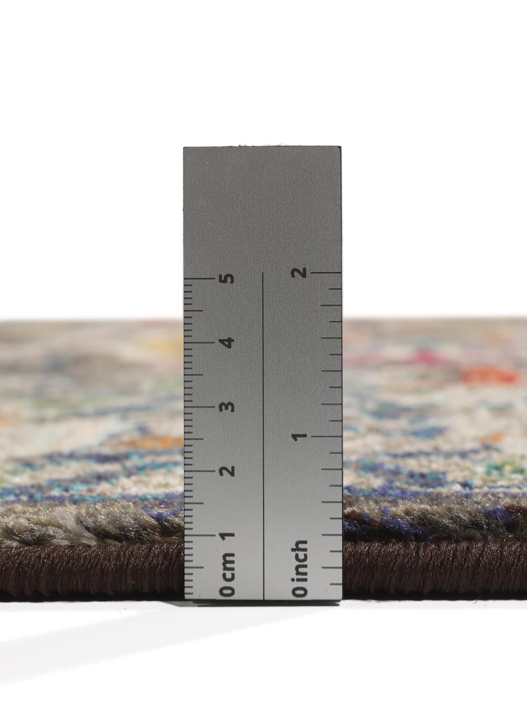 Rugvista Essential - Chillon - Bruin / Multicolor, Rond Ø 200 cm ...