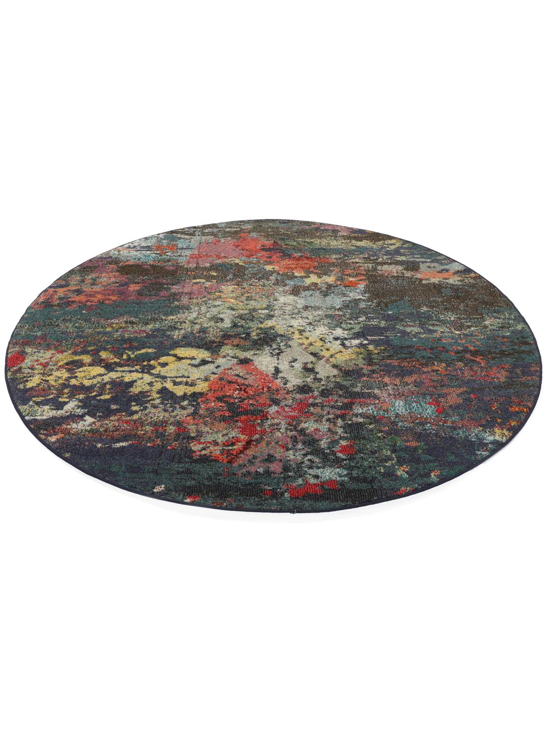 Rugvista essential - Milla - マルチカラー, ラウンド Ø 200 cm 絨毯 - Rugvista