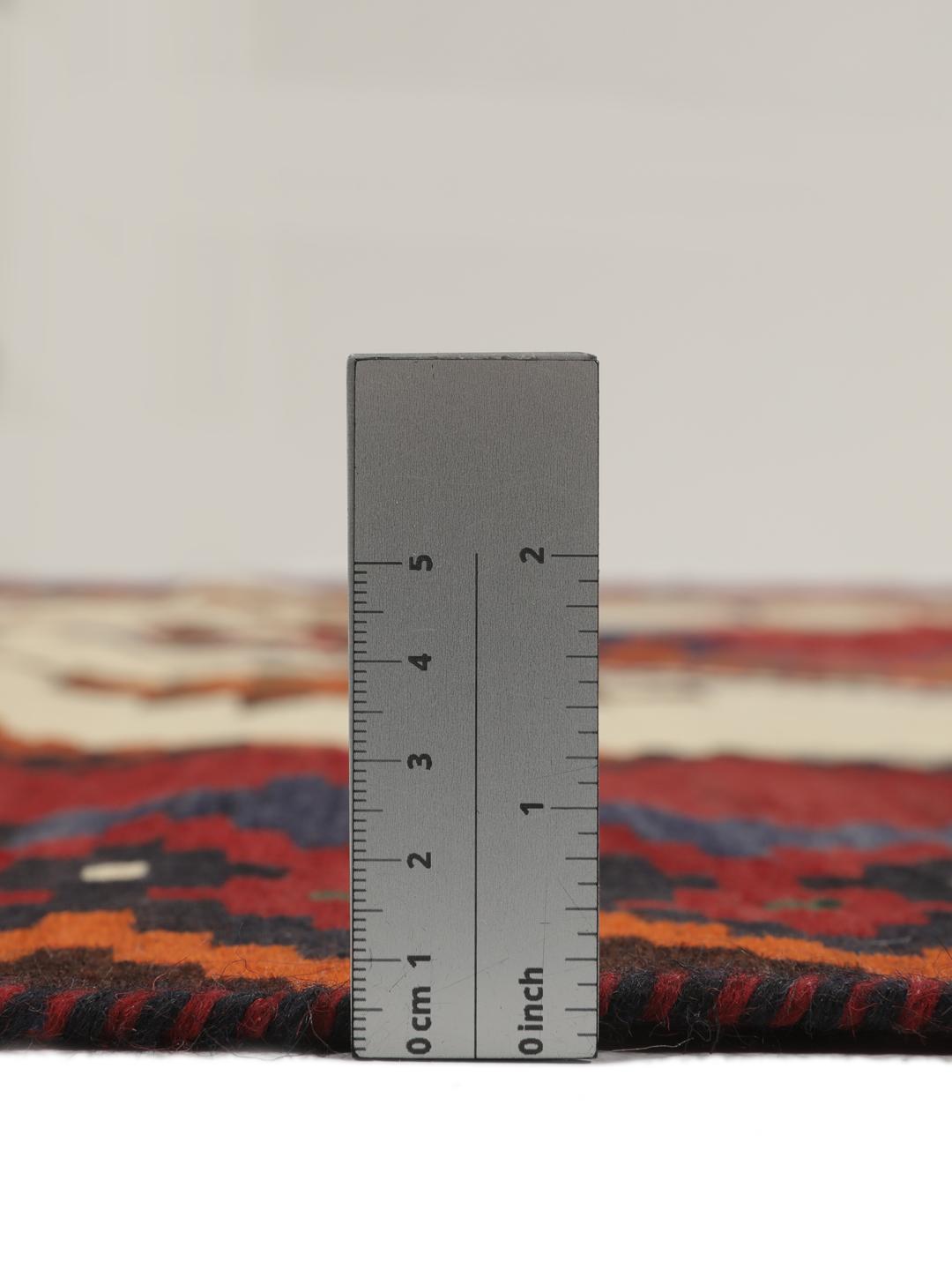 Håndvævet vintage Kelim-tæppe fra Mellemøsten i multicolor