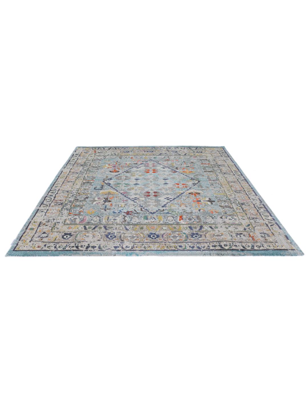 Rugvista essential - Chillon - Light Blue / Multicolor 200 x 200 cm Rug ...