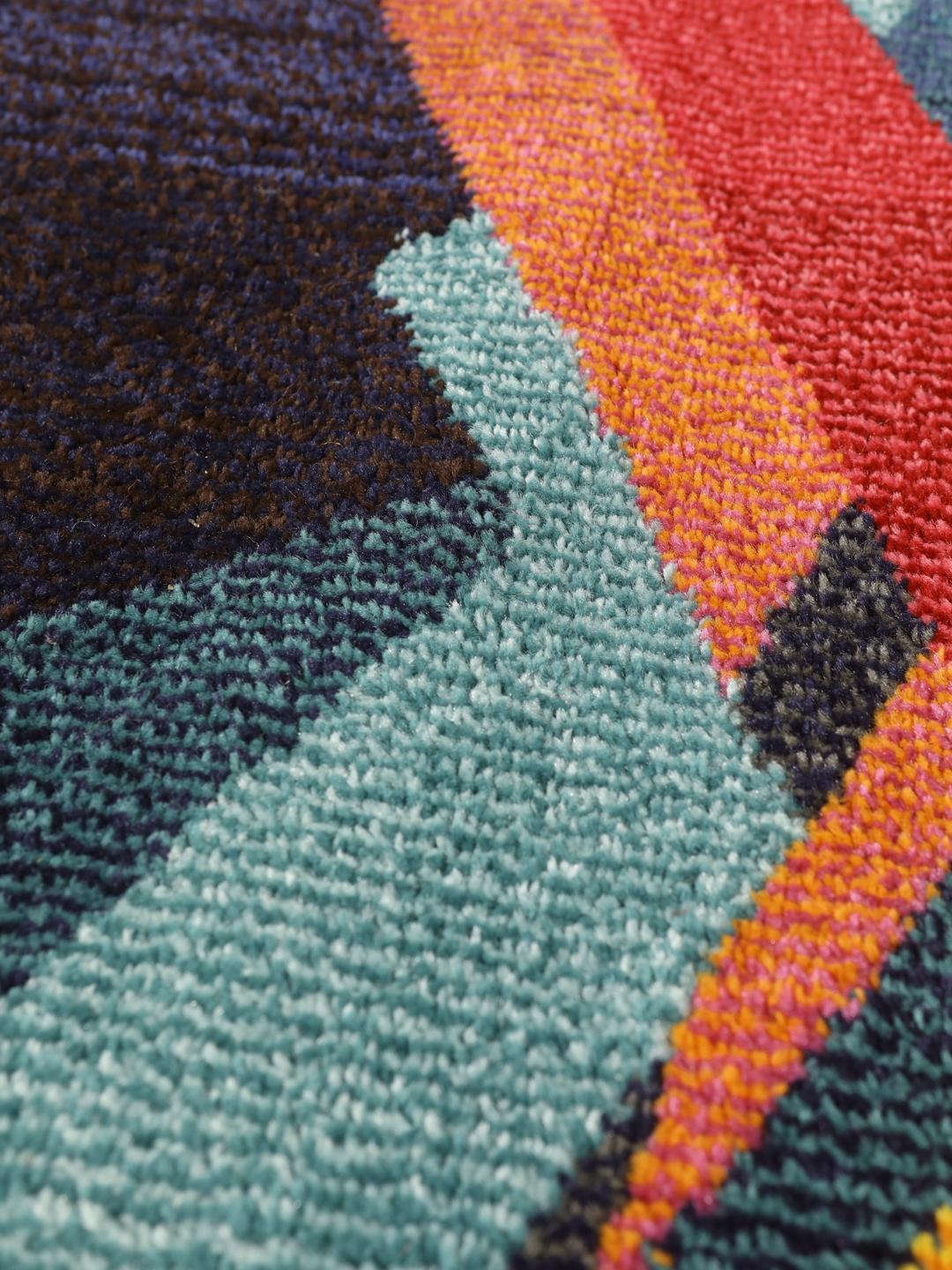 Tappeto Rio Stripe Multicolore 90x150 Cm Per Interno/esterno | Resistente UV E Macchie | Polipropilene Morbido Alto-basso