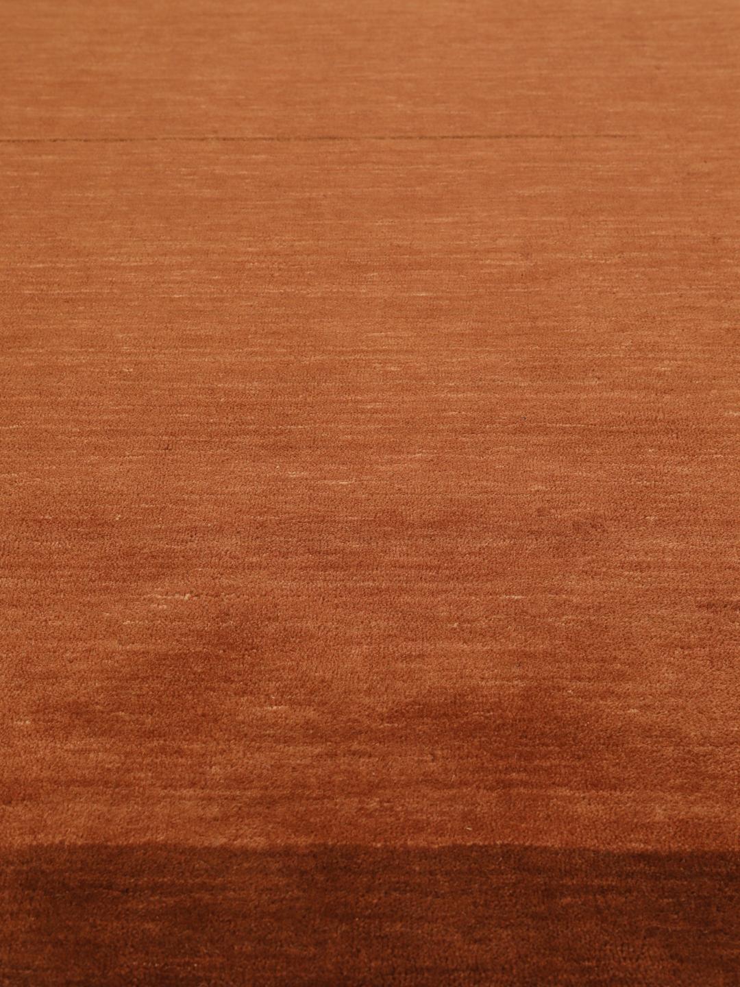 Handloom Frame - Rust Red 200 x 300 cm Wool Rug - Rugvista
