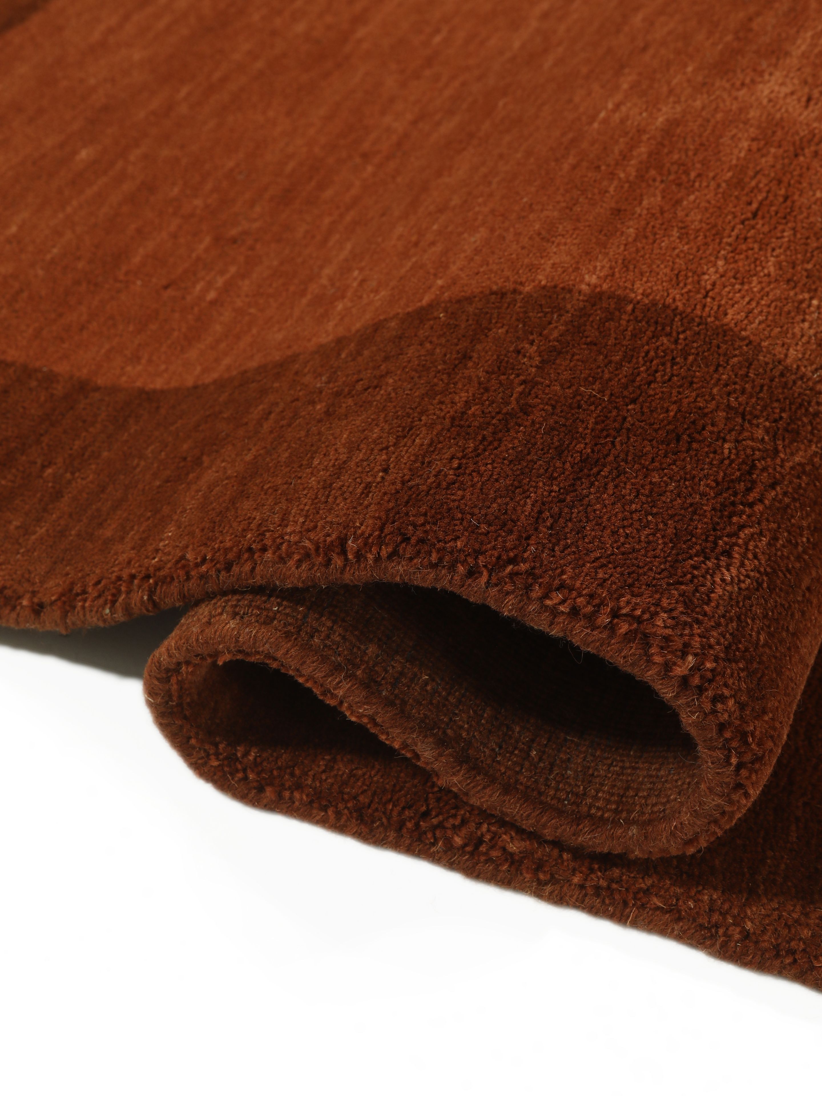 Handloom Frame - Rosso Ruggine 200 x 300 cm Tappeto Di Lana - Rugvista