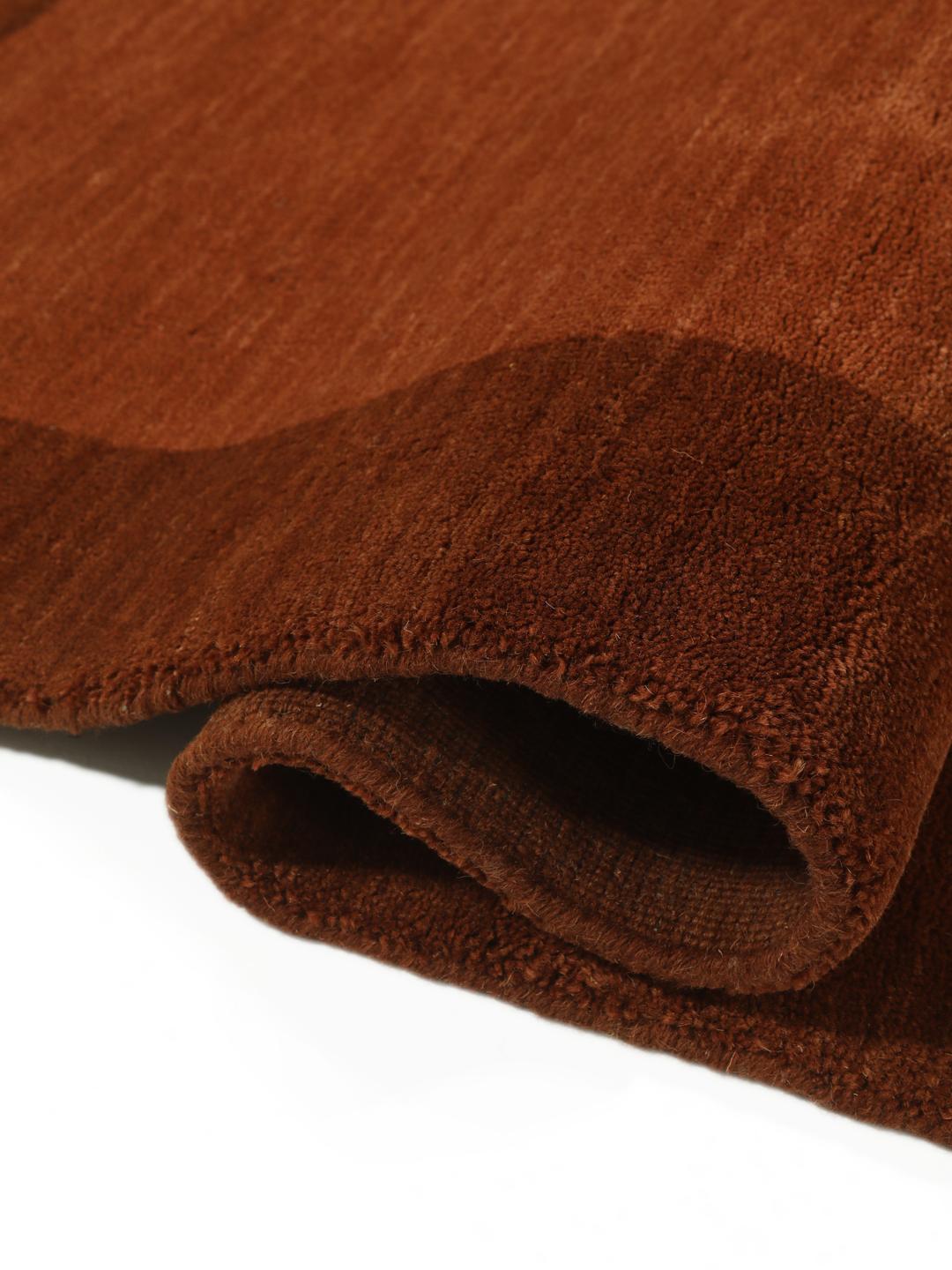 Rosso Ruggine Handloom Frame - Rosso Ruggine 200 x 300 cm Tappeto Di Lana - Rugvista