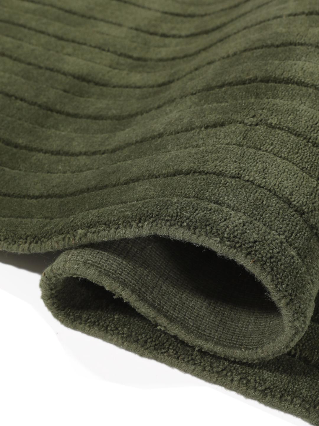 Eve - Forest Green 200 x 300 cm Wool Rug - Rugvista
