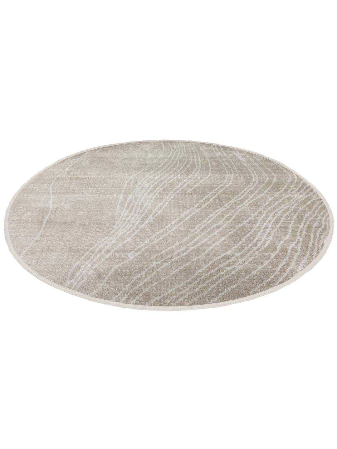 Rugvista essential - River - Greige / Natural White, Round Ø 200 cm Rug ...
