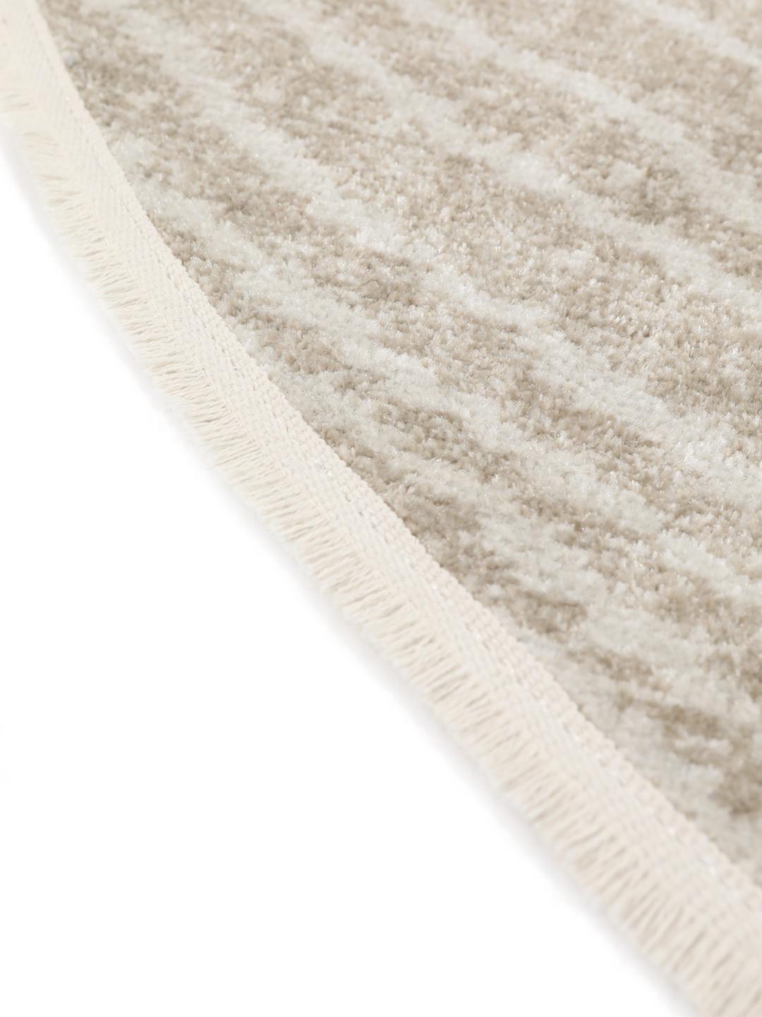 Rugvista essential - River - Greige / Natural White, Round Ø 200 cm Rug ...