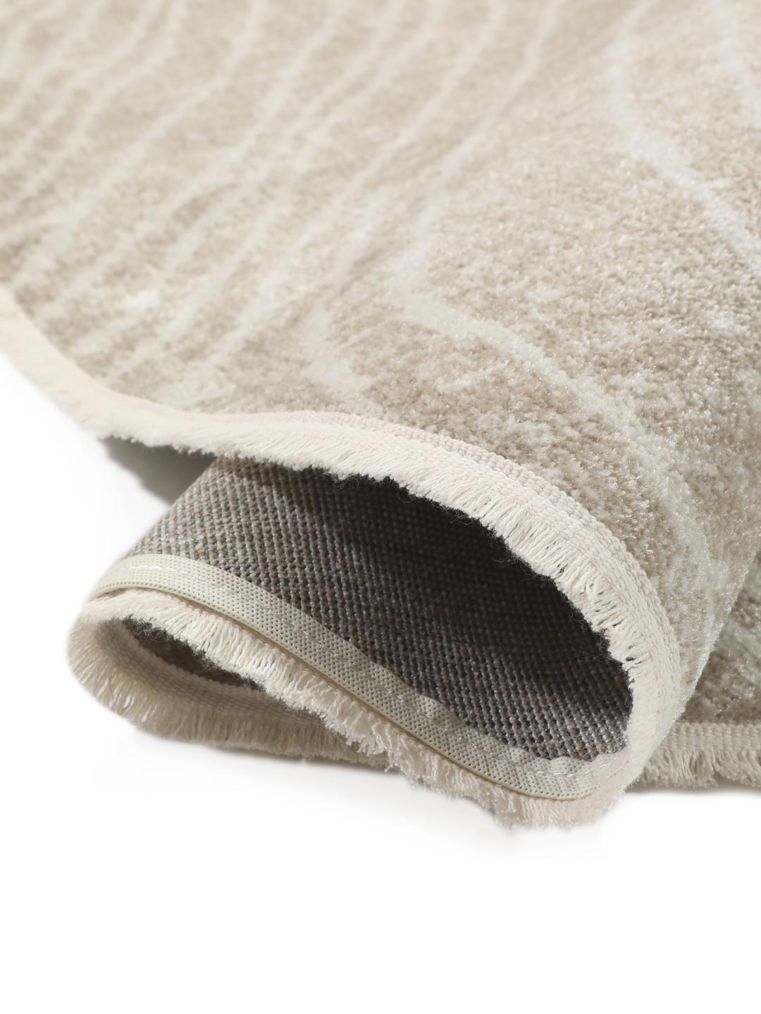 Rugvista essential - River - Greige / Natural White, Round Ø 200 cm Rug ...