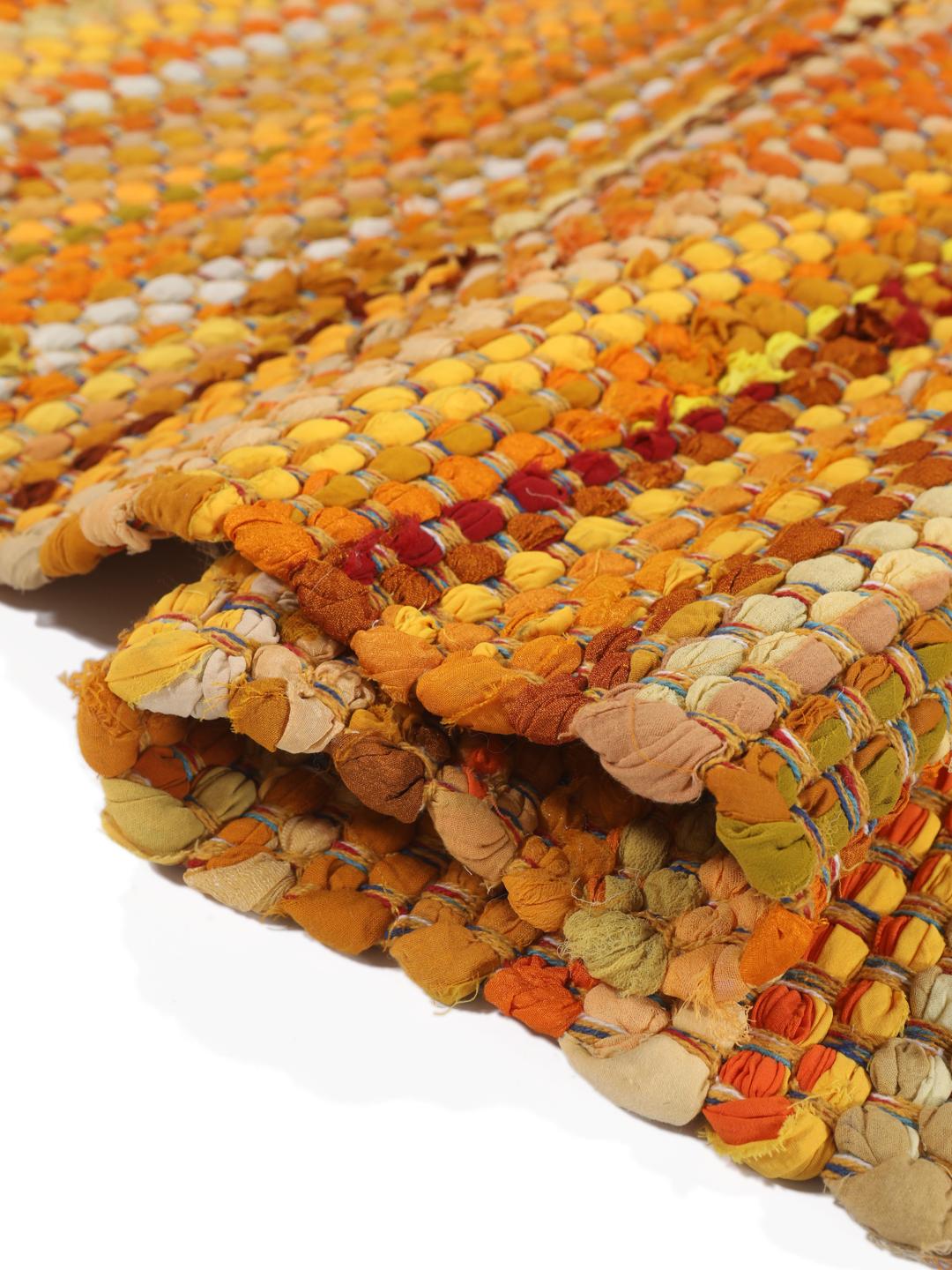 Tapis de couloir en coton multicolore