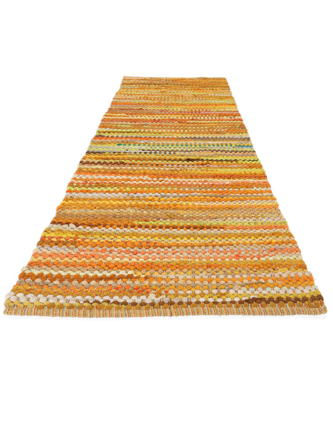 Tapis de couloir en coton multicolore