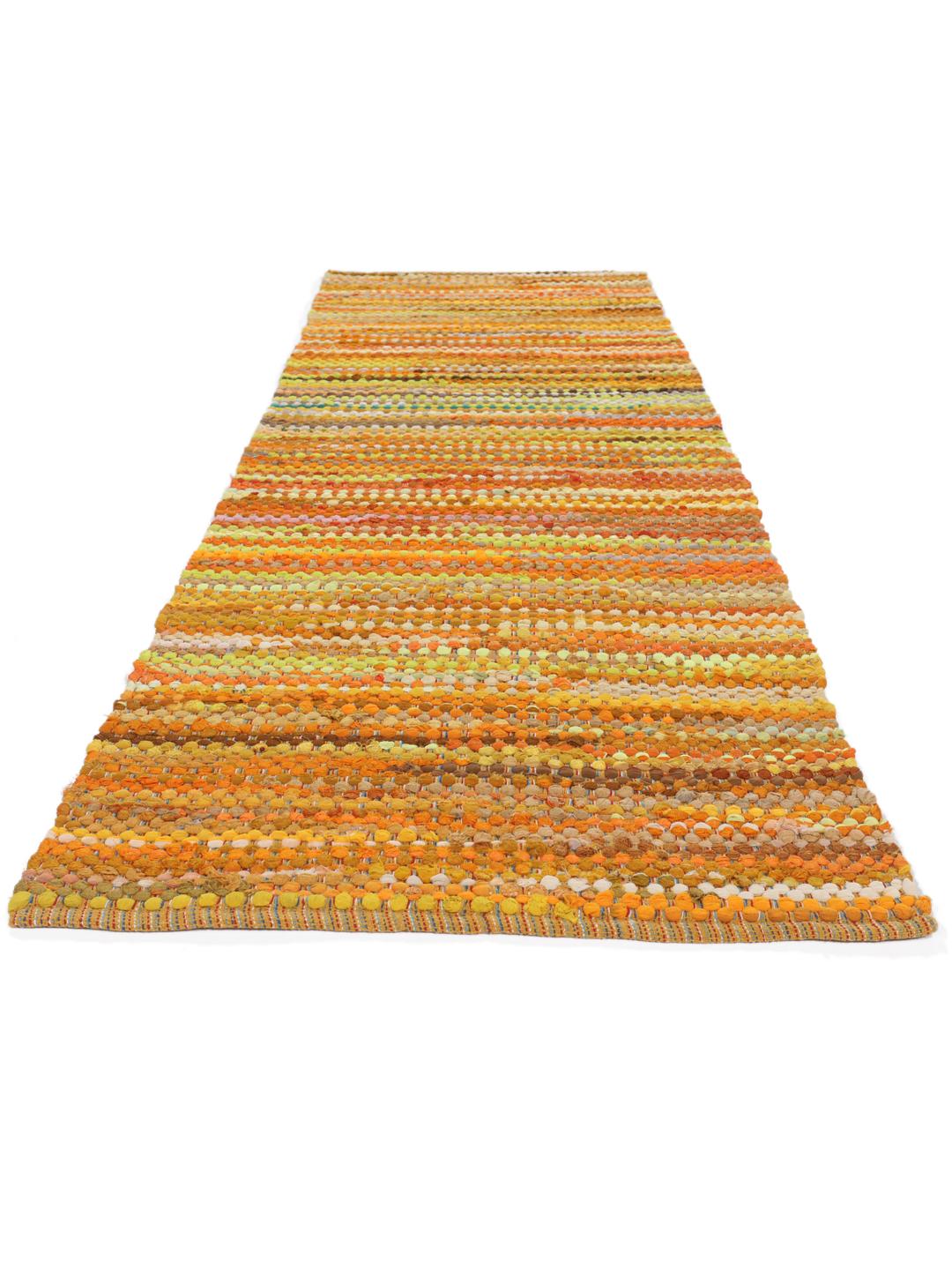 Tapis de couloir en coton multicolore