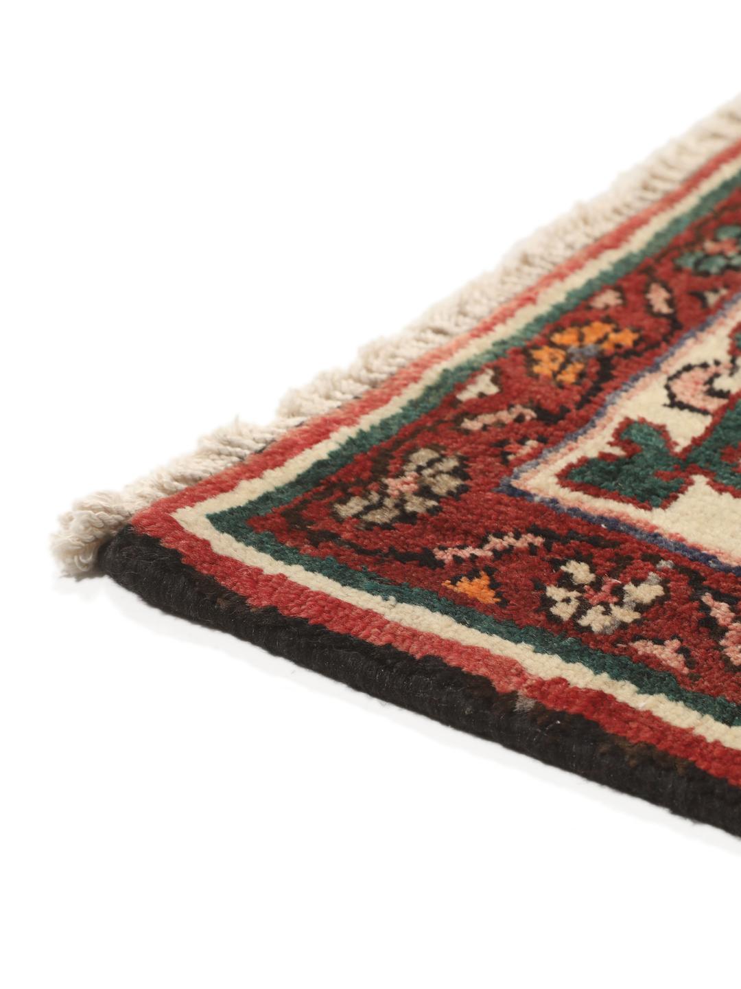 Hand-knotted Middle Eastern Bakhtiar rug with red and multicolor intricate patterns