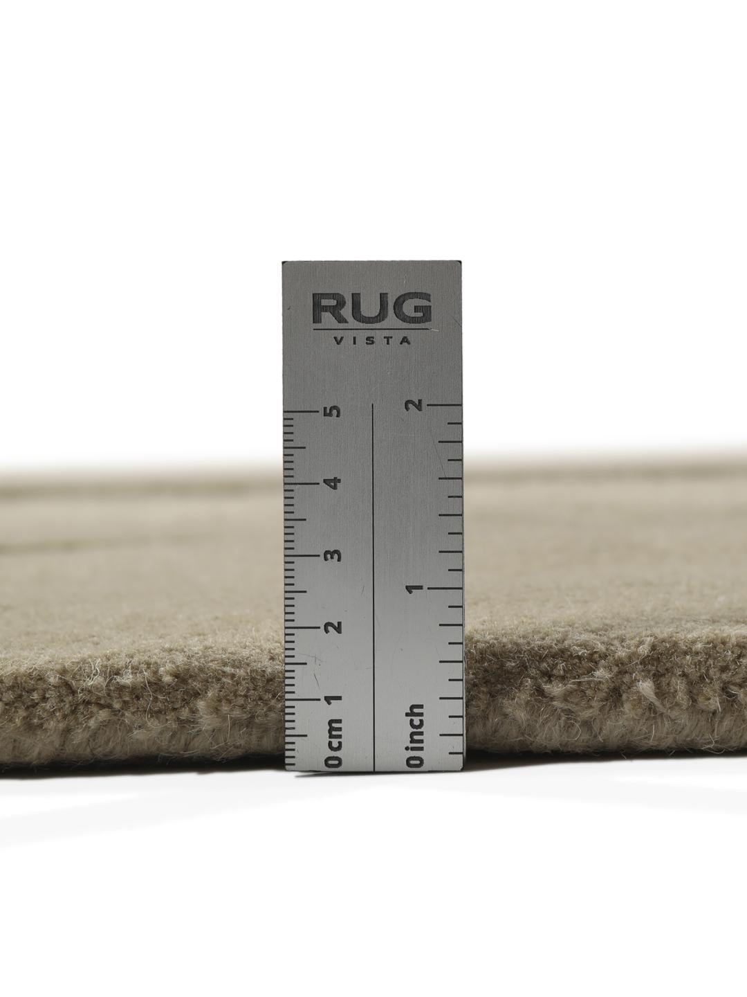 Rugvista premium - Barba - Greige, Round Ø 150 cm Wool Rug - Rugvista