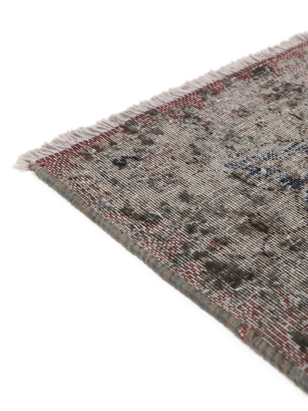 Vintage Heritage håndknyttet tæppe fra Mellemøsten i rosa og mørke toner