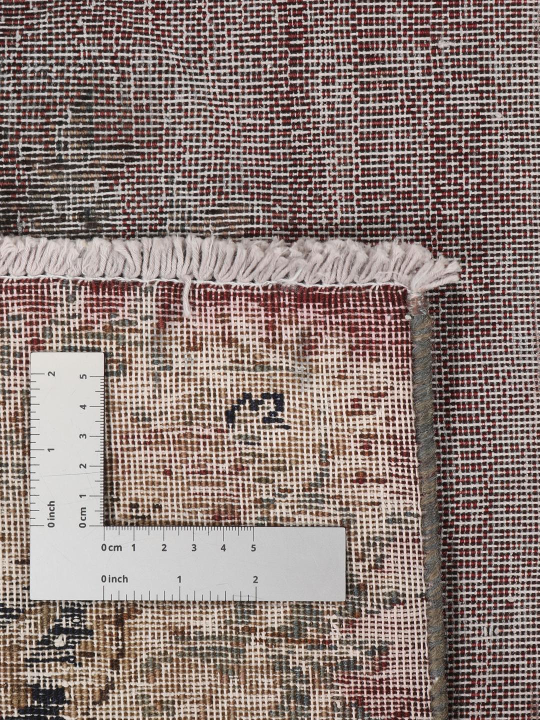 Vintage Heritage håndknyttet tæppe fra Mellemøsten i rosa og mørke toner