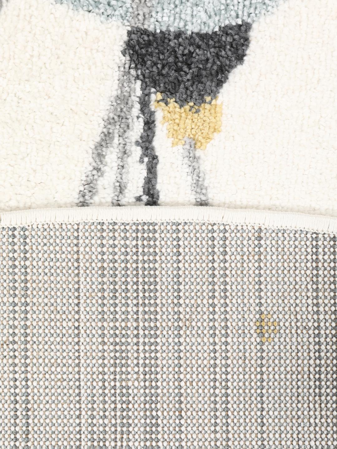 Monkey Circus - Blue / Off white - Ø 150 cm