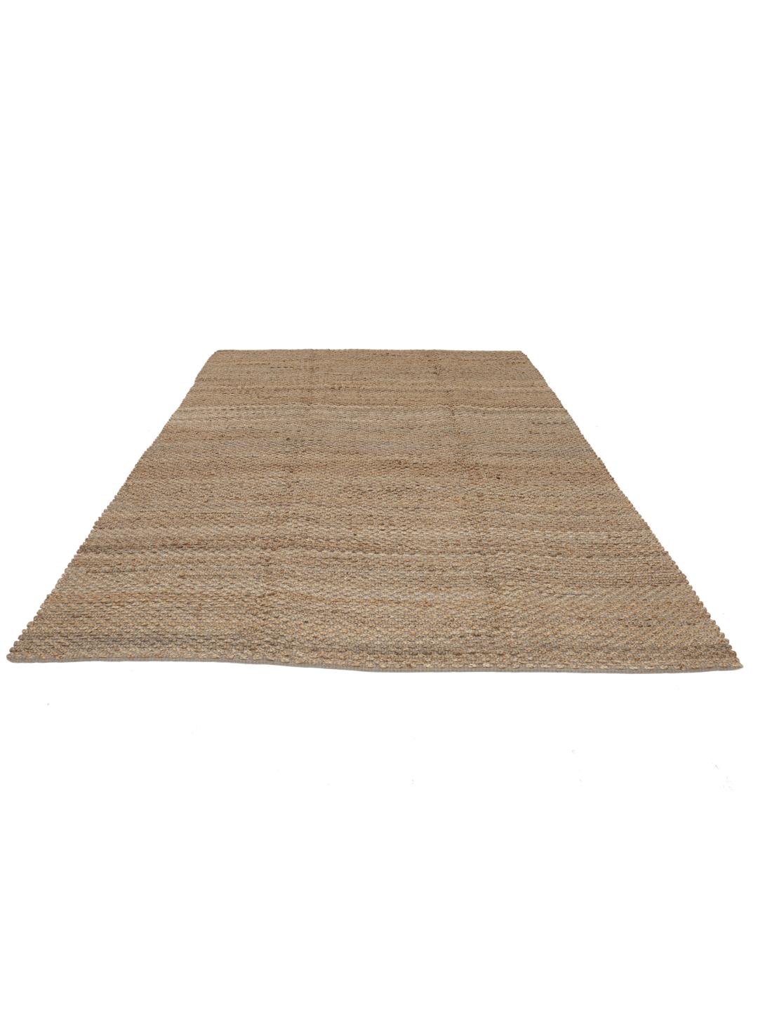 Covor indian țesut manual din iută bej naturală