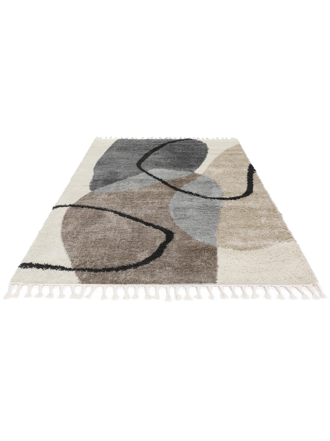 
    Bowie fringes - Grey / Beige - 200 x 300 cm
  