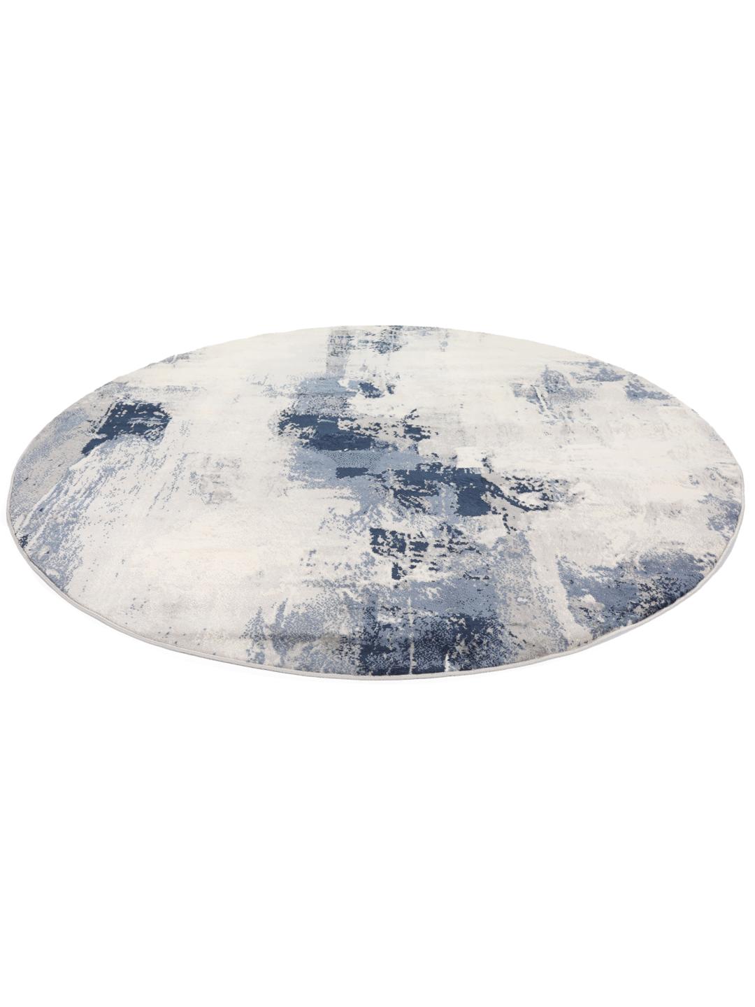 Rugvista essential - Mila - Blue / Grey, Round Ø 200 cm Rug - Rugvista