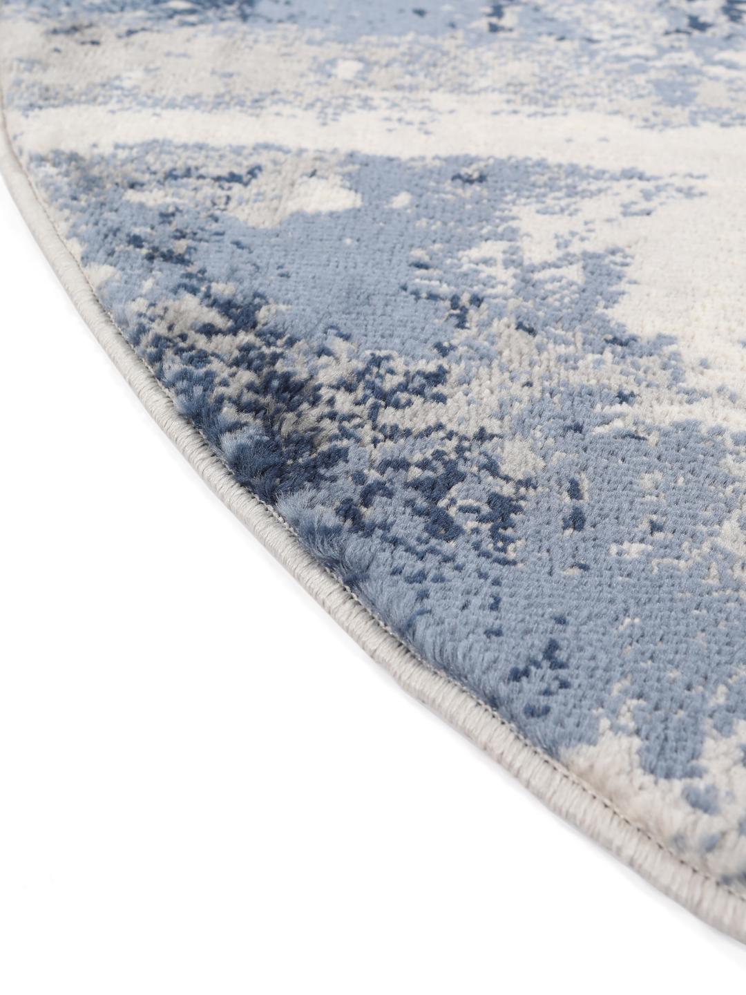 Rugvista essential - Mila - Blue / Grey, Round Ø 200 cm Rug - Rugvista
