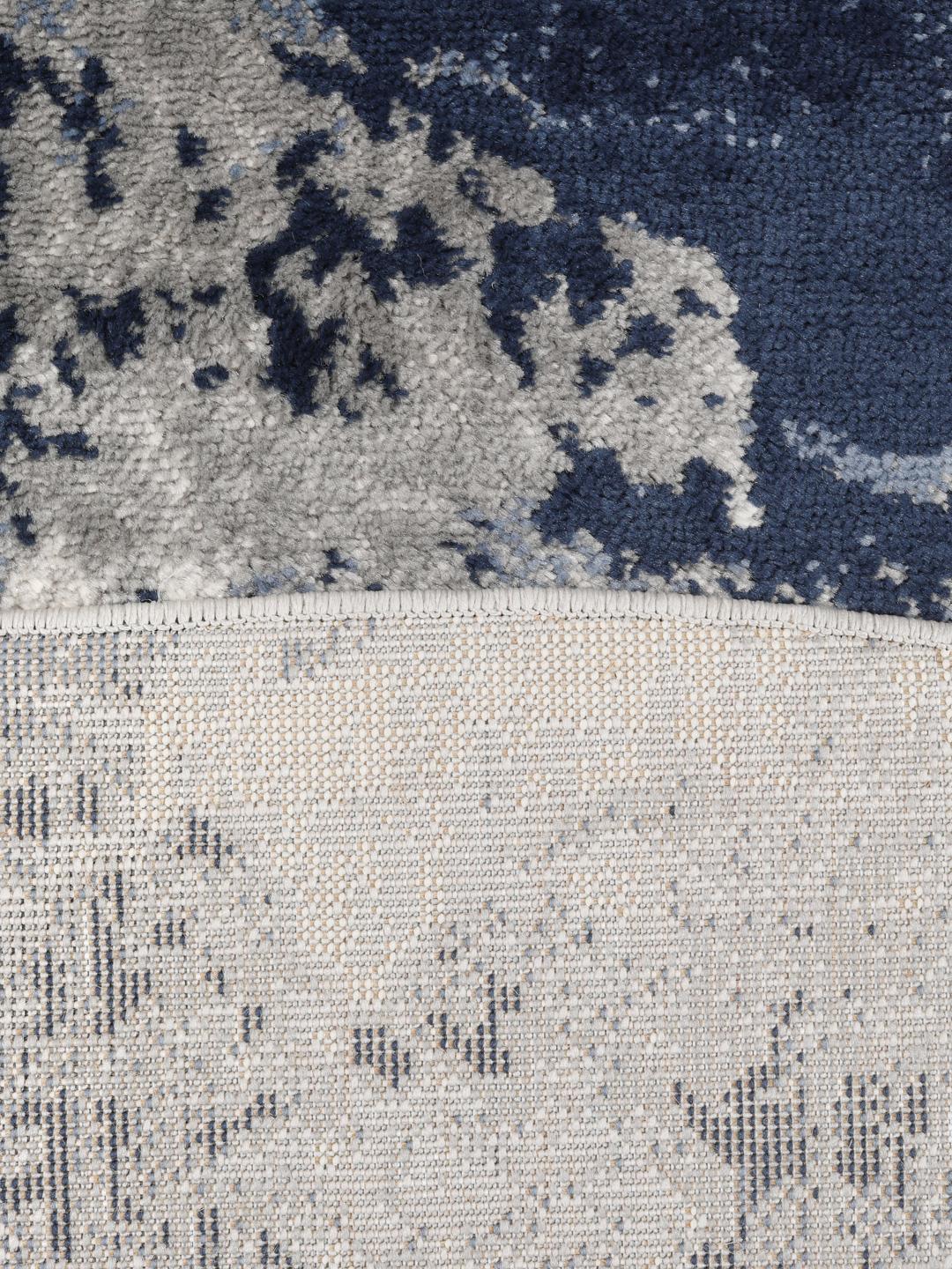 Rugvista essential - Mila - Blue / Grey, Round Ø 200 cm Rug - Rugvista